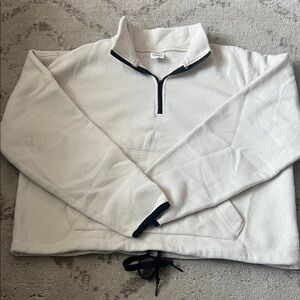 PINK Victoria's Secret Cream Zip-Up Sweater